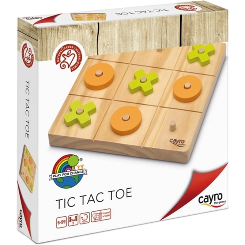 JUEGO EDUCATIVO MADERA ECO TIC TAC TOE 20X20 CM