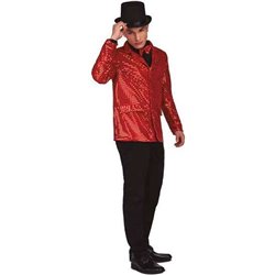 DISFRAZ CHAQUETA SHOWMAN ROJO TALLA M-L