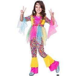 DISFRAZ HIPPIE GIRL TALLA 7-9 Y