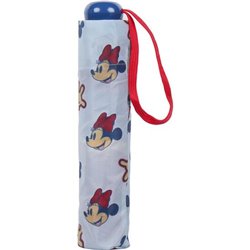 PARAGUAS MANUAL PLEGABLE ESCOLAR MINNIE RED