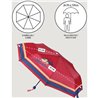 PARAGUAS MANUAL PLEGABLE ESCOLAR MINNIE RED