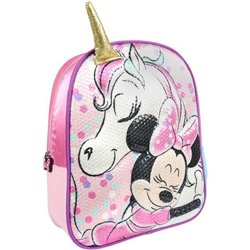 MOCHILA INFANTIL 3D PREMIUM MINNIE ROSA 