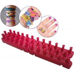 TELAR SOPORTE P/HACER PULSERAS 25X5-3COL