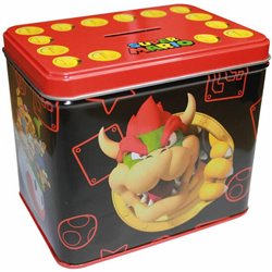 SET TAZA + HUCHA BOWSER SUPER MARIO BROS NINTENDO