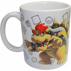 SET TAZA + HUCHA BOWSER SUPER MARIO BROS NINTENDO