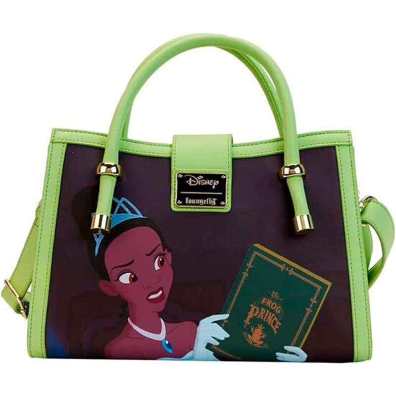 BOLSO BANDOLERA TIANA Y EL SAPO DISNEY LOUNGEFLY