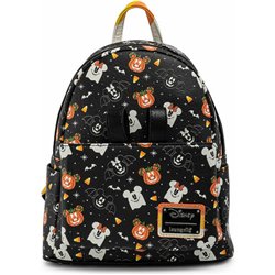 SET MOCHILA + DIADEMA OREJAS SPOOKY HALLOWEEN MICKEY AND MINNIE DISNEY LOUNGEFLY 27CM