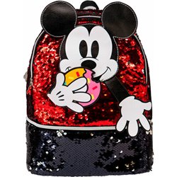 MOCHILA DONUT MICKEY DISNEY LENTEJUELAS 32CM