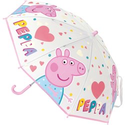 PARAGUAS MANUAL 46 CM PEPPA PIG "HAVING FUN"