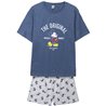 PIJAMA CORTO SINGLE JERSEY PUNTO MICKEY DARK BLUE