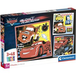 PUZZLE CARS DISNEY 3X48PZS