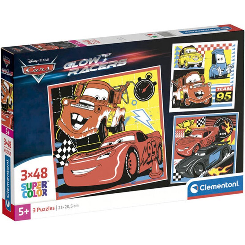 PUZZLE CARS DISNEY 3X48PZS