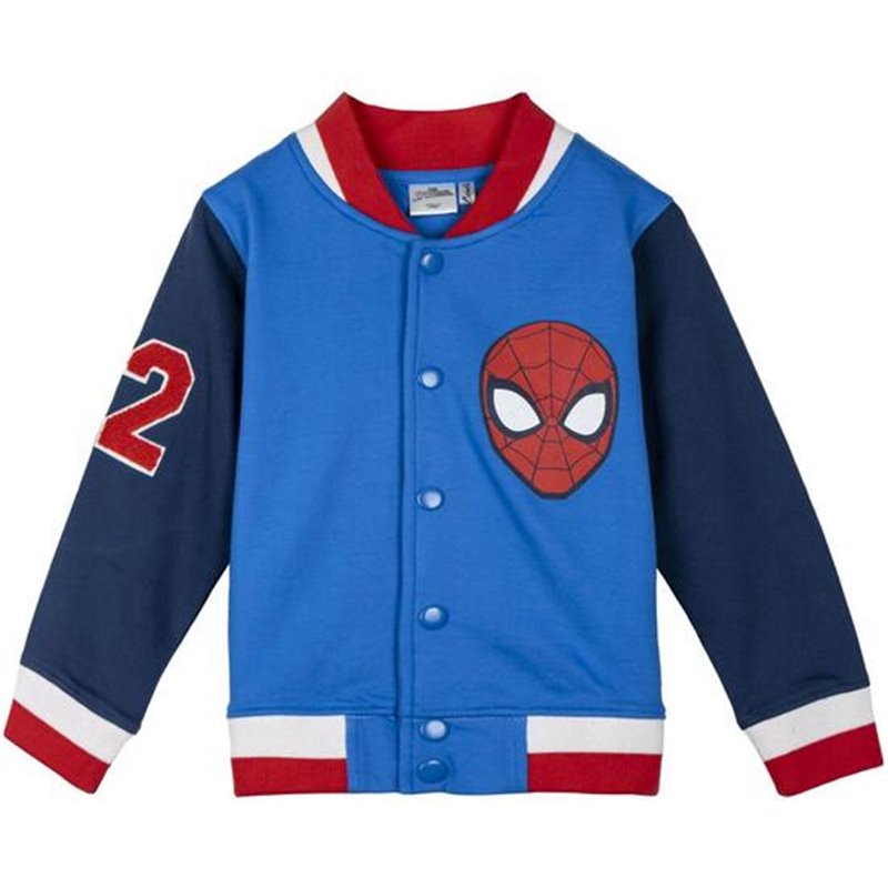 CHAQUETA COTTON BRUSHED BASEBALL SPIDERMAN