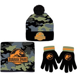 CONJUNTO GORRO GUANTES BRAGA CUELLO JURASSIC PARK