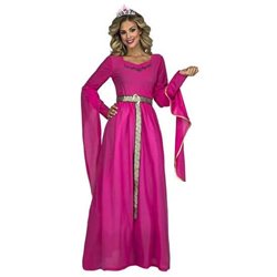 DISFRAZ PRINCESA MEDIEVAL ROSA TALLA M-L