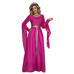 DISFRAZ PRINCESA MEDIEVAL ROSA TALLA M-L