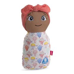 MUÑECA BLANDA SANIBABY ANTIBACTERIAS 1ª INFANCIA CORAL 28 CM