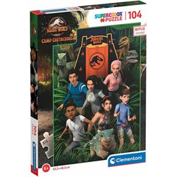 PUZZLE CAMP CRETACEOUS JURASSIC WORLD 104PZS