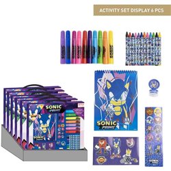 SET PAPELERÍA COLOREABLE DISPLAY SONIC PRIME