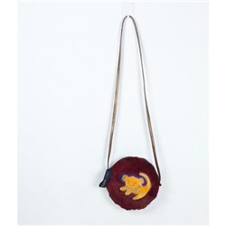 BOLSO BANDOLERA PELO LION KING - BURDEOS 