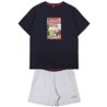 PIJAMA CORTO SINGLE JERSEY PUNTO MARVEL DARK BLUE