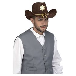 SOMBRERO SHERIFF 59 CM