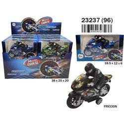 MOTO CARRERAS FRICCION 38X25X20 CM - MODELOS SURTIDOS