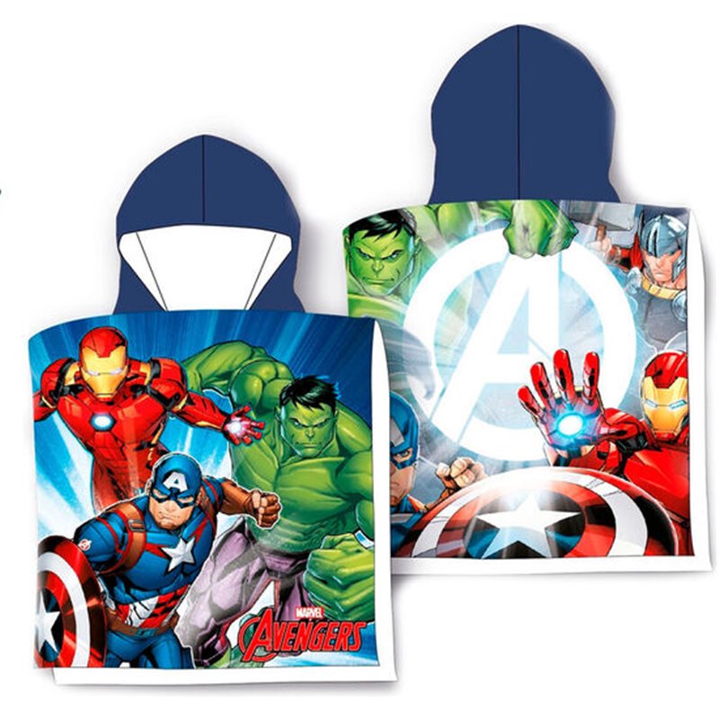 PONCHO TOALLA VENGADORES AVENGERS MARVEL MICROFIBRA