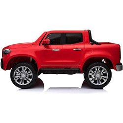 COCHE PICK UP MERCEDES ROJO BATERIA 12V ROJO 141X78X66CM RUNRUNTOYS