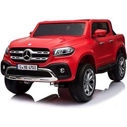 COCHE PICK UP MERCEDES ROJO BATERIA 12V ROJO 141X78X66CM RUNRUNTOYS