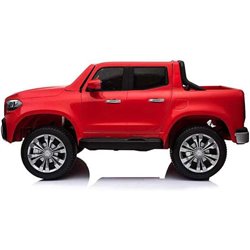 COCHE PICK UP MERCEDES ROJO BATERIA 12V ROJO 141X78X66CM RUNRUNTOYS