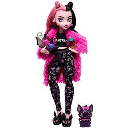 MUÑECA DRACULAURA FIESTA PIJAMA MONSTER HIGH 25CM