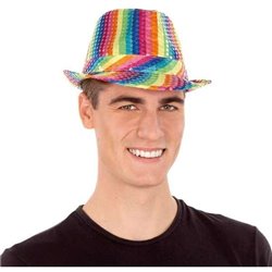 SOMBRERO LENTEJUELAS RAINBOW T/58