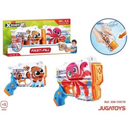 PISTOLAS DE AGUA PACK 2 UD. X-SHOT PRESCHOOL BLASTER 155X37X48CM