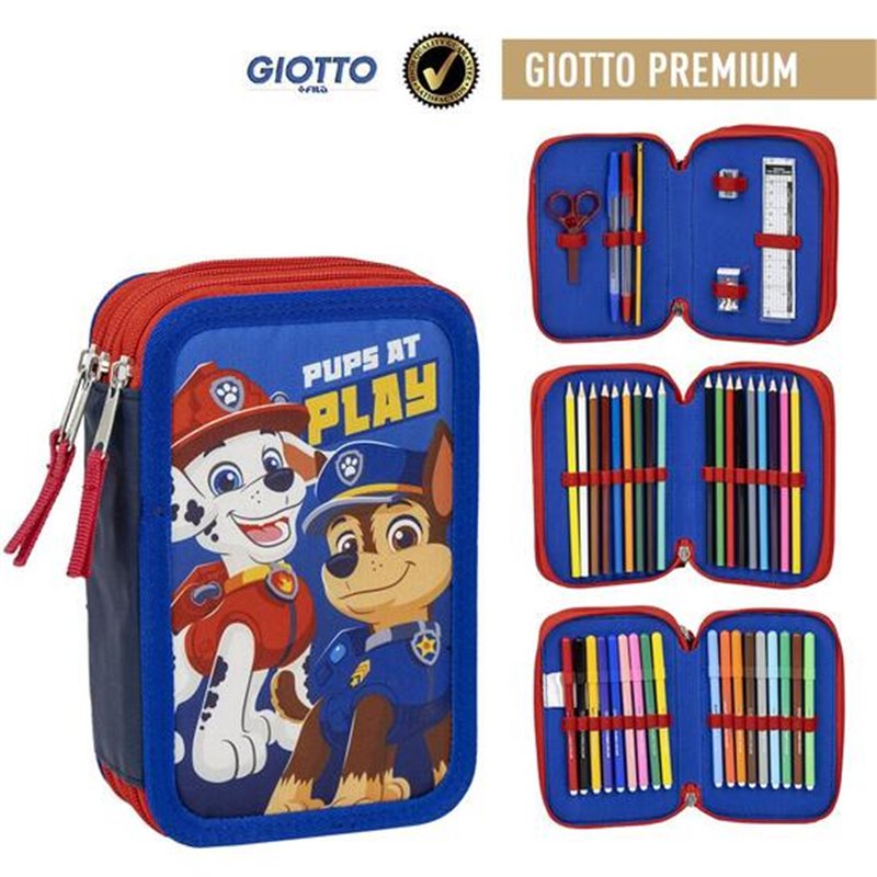 PLUMIER CON ACCESORIOS GIOTTO PAW PATROL