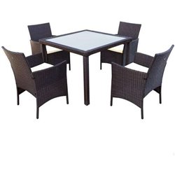 CONJUNTO DE MESA (100X75 CM) + 4 SILLAS (60X61X84 CM) AKTIVE