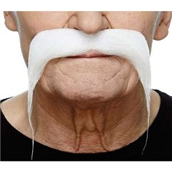 BIGOTE BLANCO TALLA ÚNICA