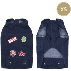 CHAQUETA VAQUERA PARA PERROS XS MARVEL BLUE