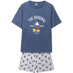 PIJAMA CORTO SINGLE JERSEY PUNTO MICKEY DARK BLUE