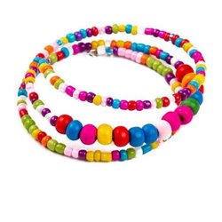 PULSERA EN ESPIRAL DE BOLITAS DE COLORES - MODELOS SURTIDOS