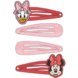 ACCESORIOS PELO CLIPS 4 PIEZAS MINNIE