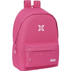 MOCHILA DOBLE PARA PORTATIL 15,6"+USB MUNICH BASICOS "FUCSIA"