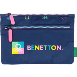 PORTATODO GDE. 2 CREMALLERAS BENETTON "COOL"