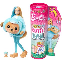 MUÑECA CHELSEA CUTIE REVEAL SERIE DISFRACES OSITO DELFIN BARBIE