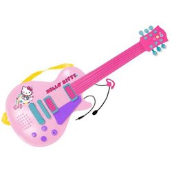 GUITARRA ELECTRONICA CON MICRO HELLO KITTY