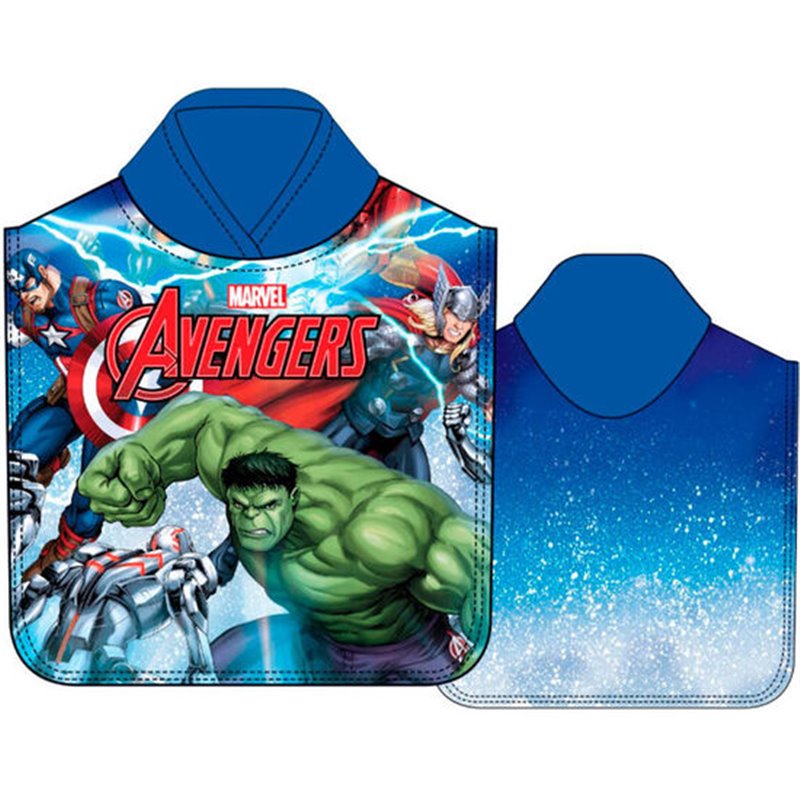 PONCHO TOALLA LOS VENGADORES AVENGERS MARVEL MICROFIBRA