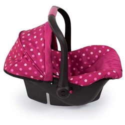 ASIENTO MUÑECAS PARA EL COCHE DELUXE ROSA 50X32X16 CM