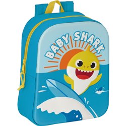 MOCHILA GUARDERIA 3D BABY SHARK