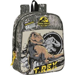 MOCHILA GUARDERIA ADAPT.CARRO JURASSIC WORLD "WARNING"