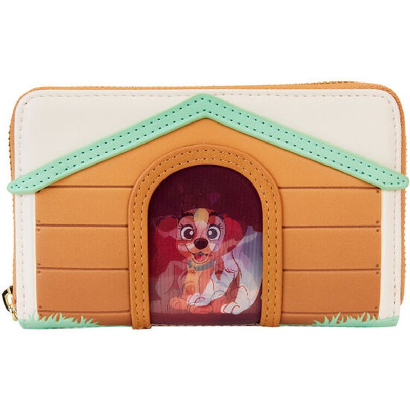 CARTERA LENTICULAR I HEART DOGS DOG HOUSE DISNEY LOUNGEFLY